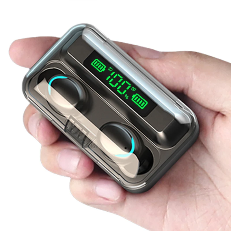 2000mAh Power Bank F9 F9-5 F9-5C Cheap Tws True Wireless Earphones IPX7 Waterproof Headset Earbuds Headphone - ANKUX.COM