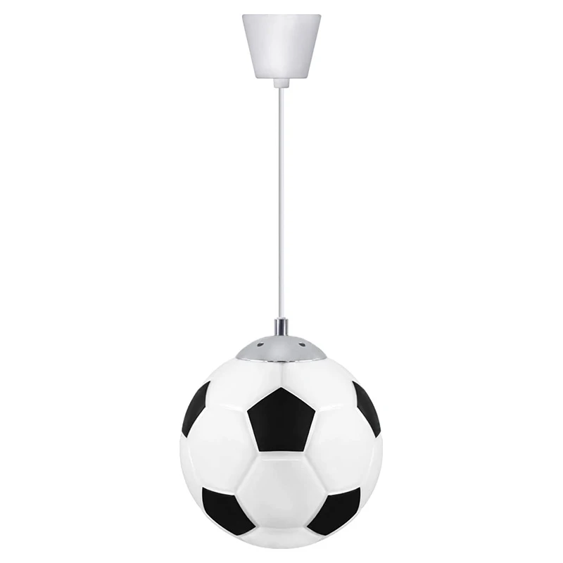 Novelty Football Ceiling Pendant Light Shade E27 Bulb Fitting Black and White