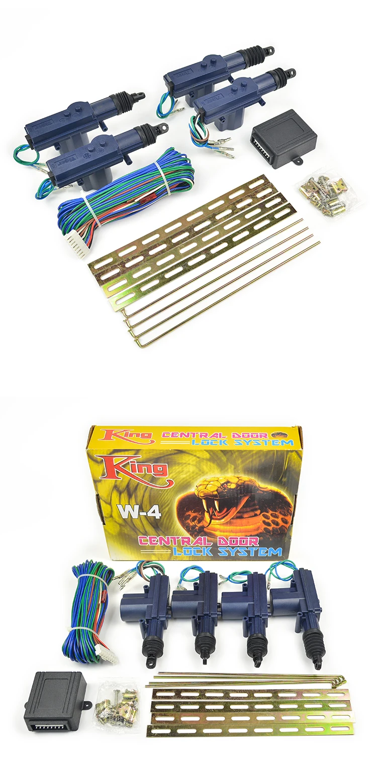 Universal Central Locking System Car Door Lock Unlock With 4 Actuators