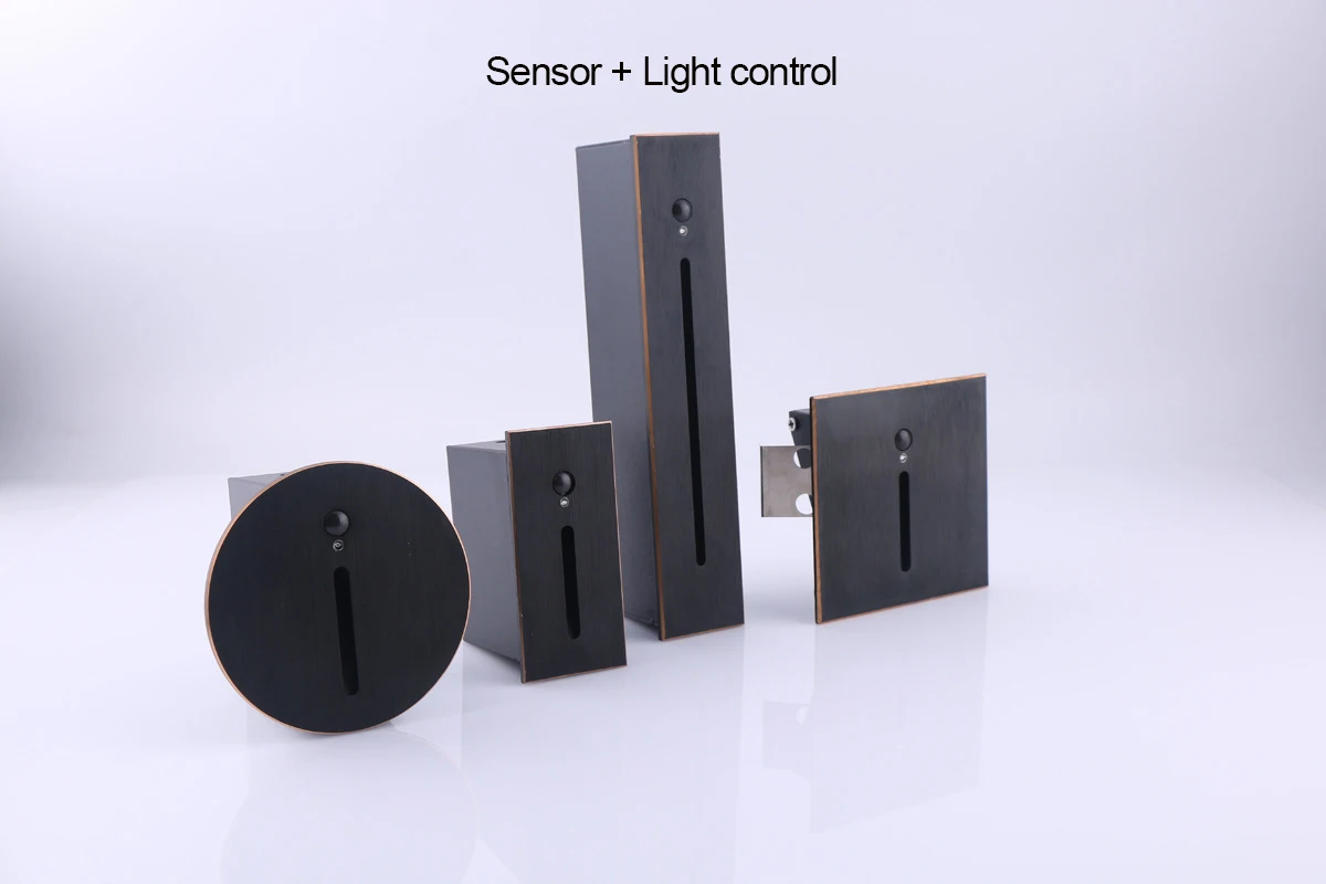 3W Embedded LED Step Light Sensor Flicker-free AC85-265V Stair Step Walkway Corner Light Sensor for outdoor