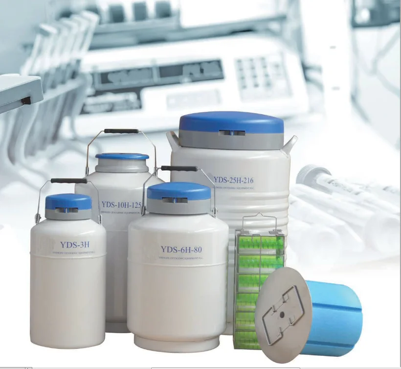 Lab Medical Portable Grade Liquid Nitrogen Dewar Cryogenic Container