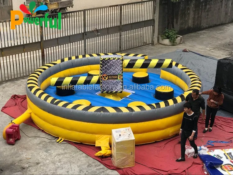 Dia 6m high quality outdoor Inflatable meltdown game Inflatable wipout game for sale