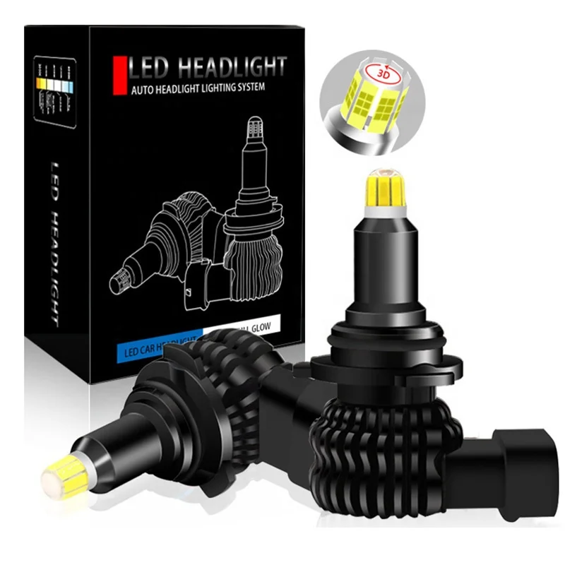 Fanless V9 50W HB4 9006 8 Side 360 degree 3D Fog light bulb CSP Mini Auto Lamp H1 H3 H7 H8 H11 H27 9005 9012 Avto Headlight