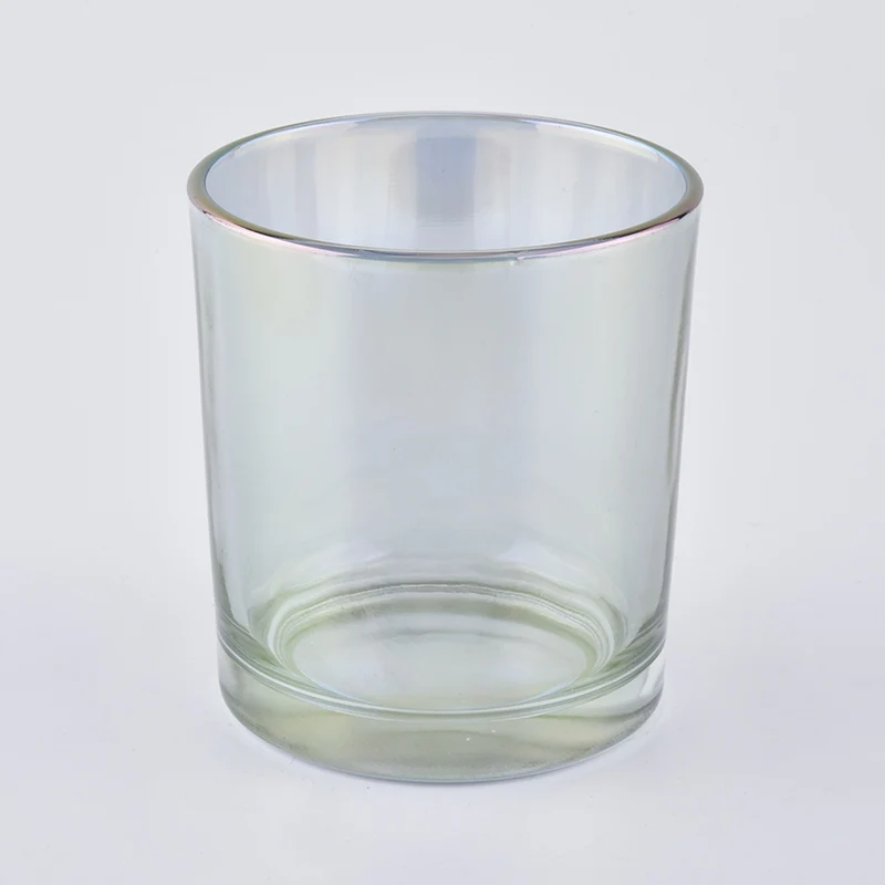 5oz holographic candle jar iridescent glass