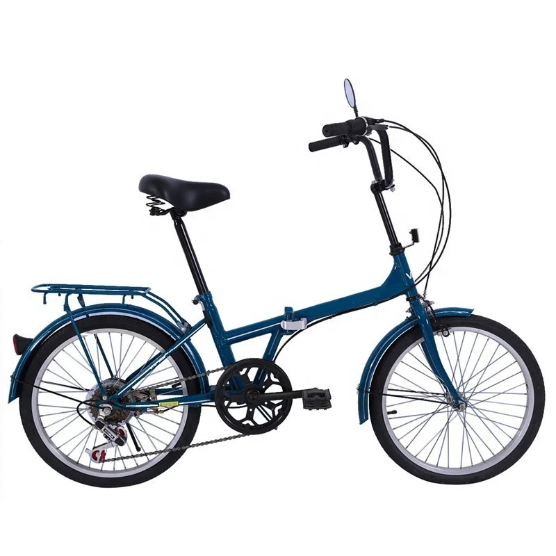 16 20 Inch 6 7 Speed Steel Frame Adult Folding Bike Foldable Bicycle 