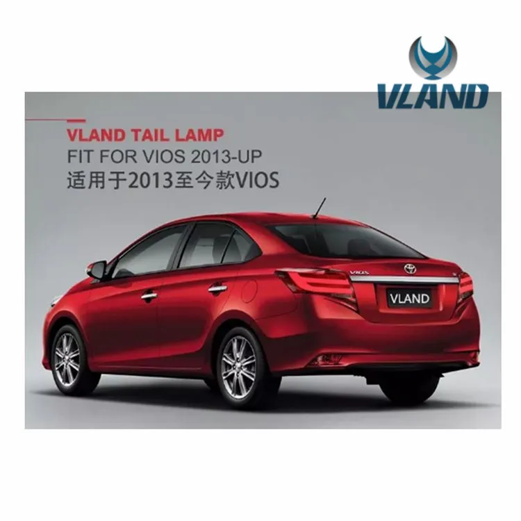VLAND FACTORY Vios Auto LED Car Rear Lamp 2013 2014 2015 2016 2018 2020 Plug And Play