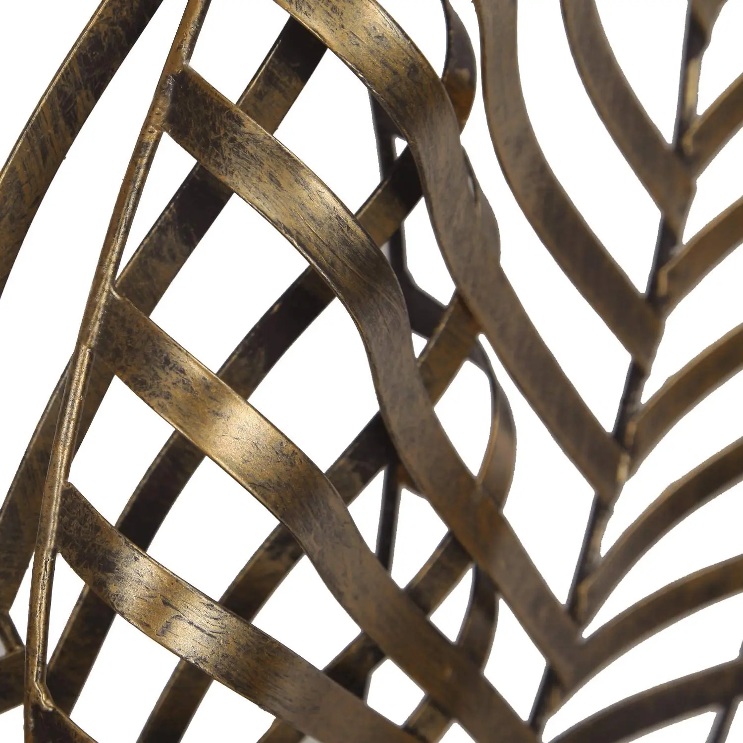 Dn0013 Bronze Leaf Urban Design Metal Wall Decor For Nature Home Art