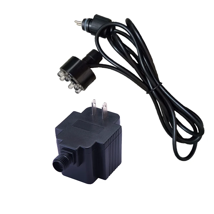 Jier AC 12V waterproof underwater 6 led light kit underwater  for Water Fountain Fish Pond Water Garden with transformer