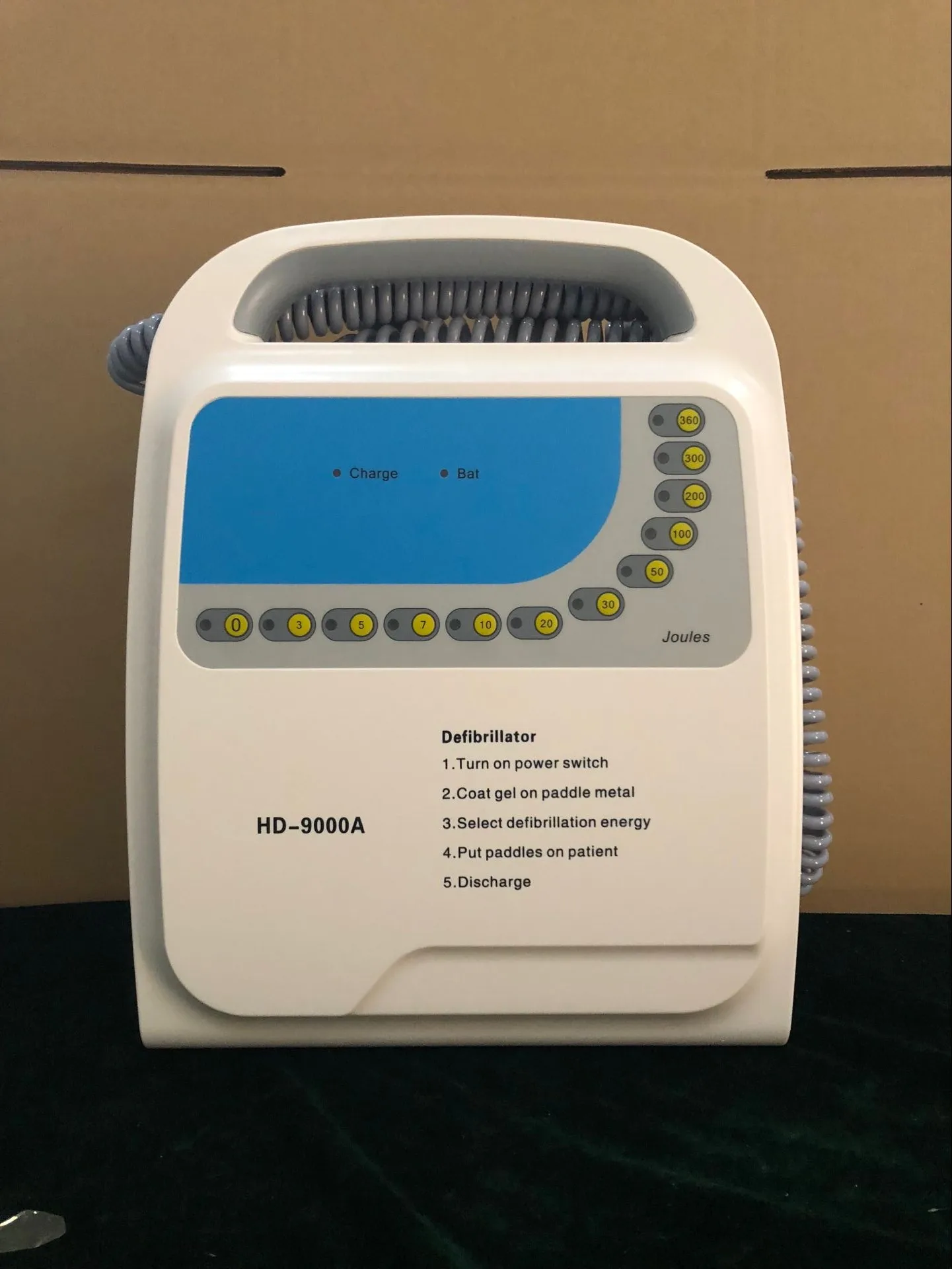 Medical Monophasic Portable biphasic External Defibrillator DFB-9000A