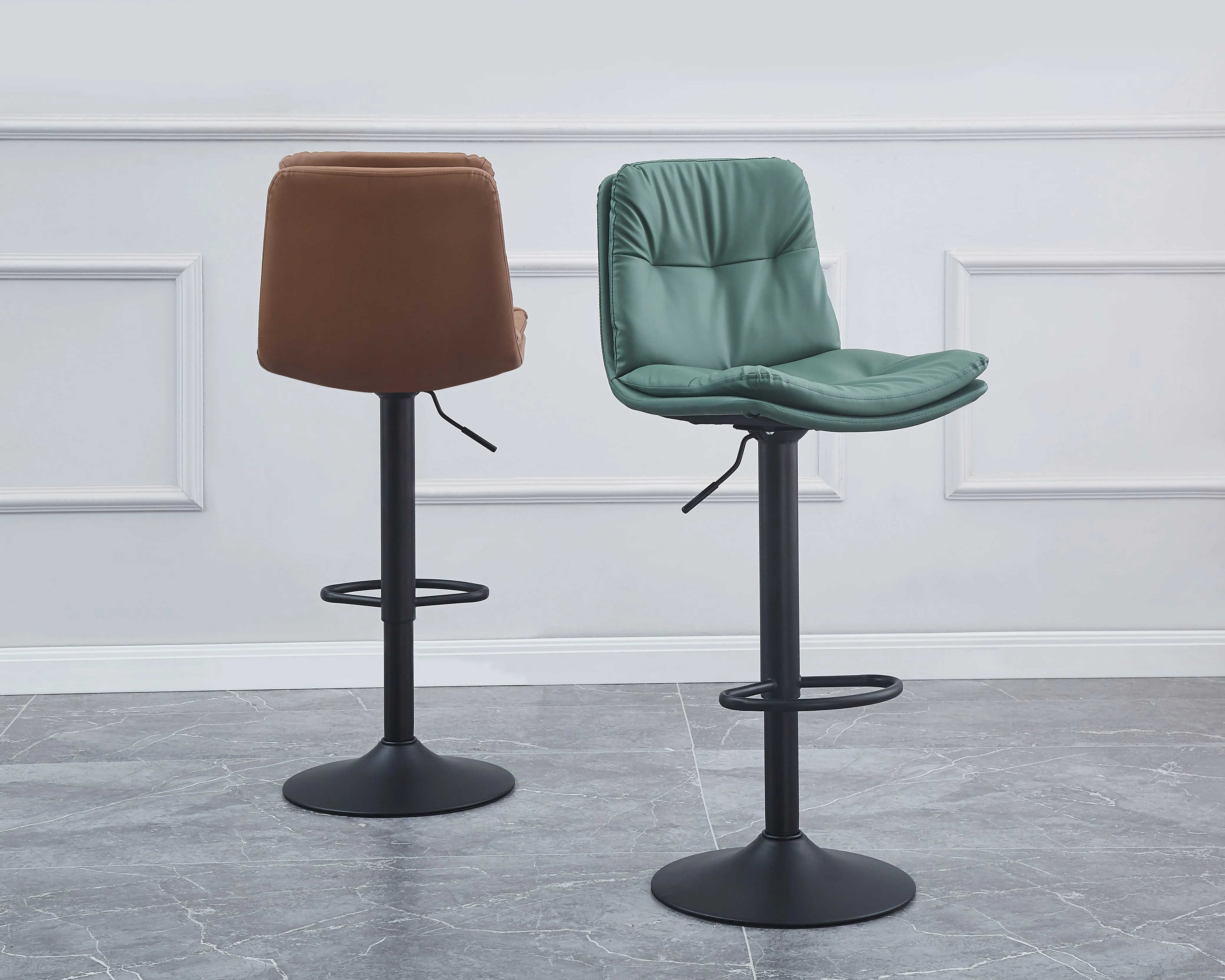 Modern Luxury High Quality Pu Bar Stool Chair Use Commercial Bar