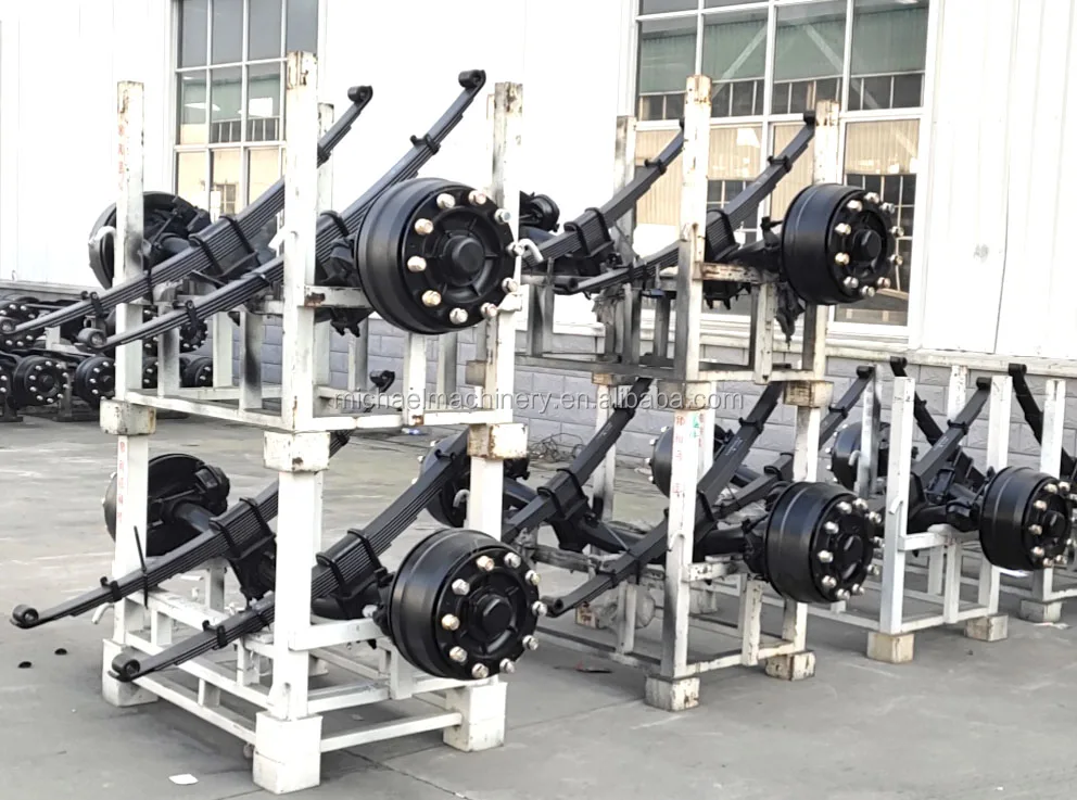 用于拖车自卸车的10吨车轴容量6x2半卡车气袋悬架举升车轴