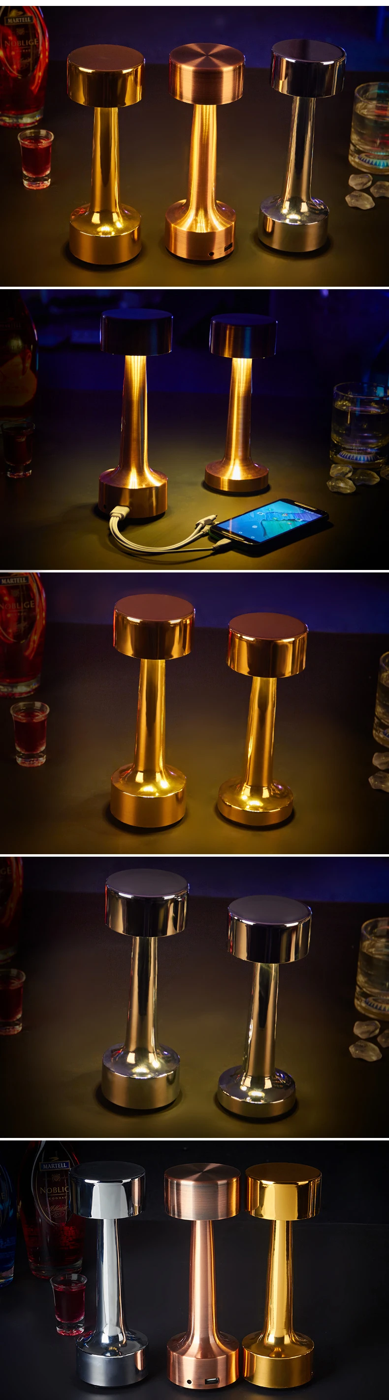 restaurant table lamp cordless