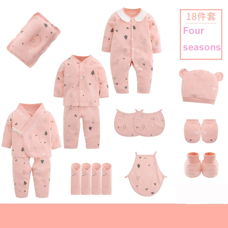 0-3 Months Newborn Baby Clothes 100% Cotton Infant Clothes Set Unisex ...