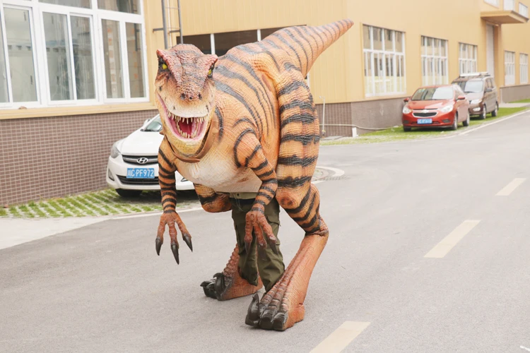 Lifesize Ride On Realistic Electric Trex Dinosaur Character Costume