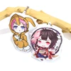 vograce new products custom printed logo mini fabric pillow keychain plush soft toy charm