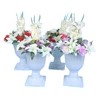 decorative PVC wedding stage flower plates for wedding roman pillars