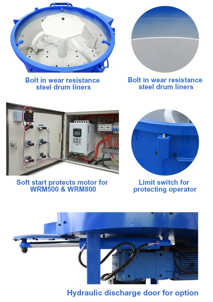 castable pan refractory mixer