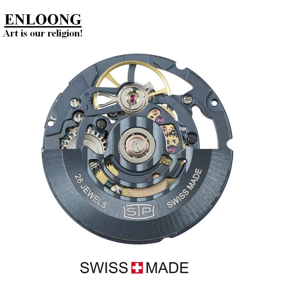 Enloong Customized Swiss Made Skeleton Watch Movement Automatic With 26