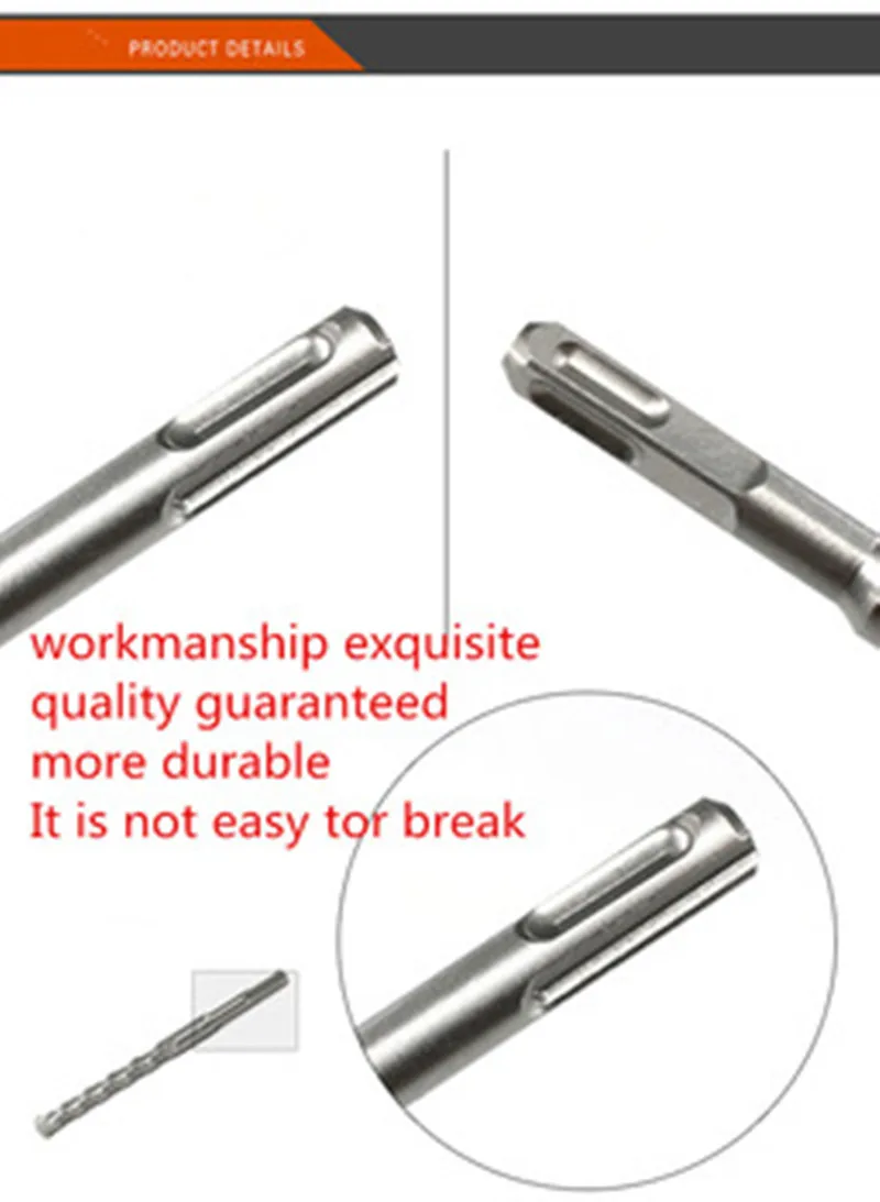 Hot Selling Electric SDS Plus Concrete Masonry Hammer Dril Bit Manufacturer of Jieda Wholesale Bit Drilling