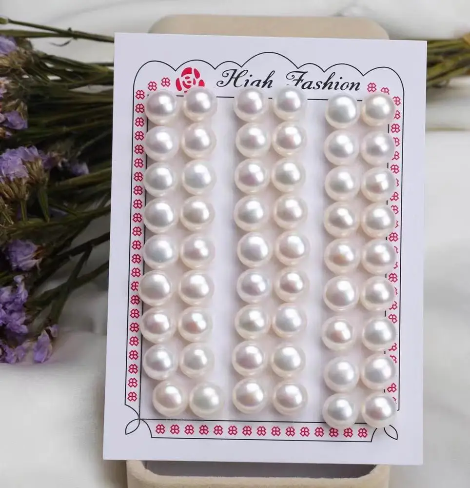 
Zhuji Supplier Freshwater Button Loose Pearl For Jewelry Making Loose Beads 