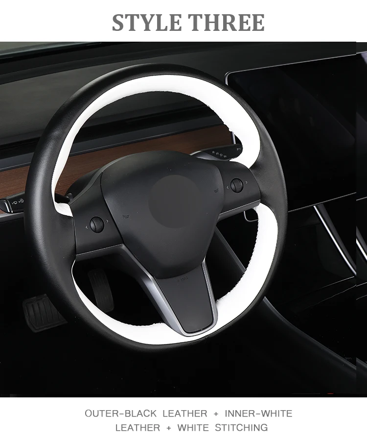 Accessories Parts Steering Wheel Cover For Tesla Model 3 Y - Buy