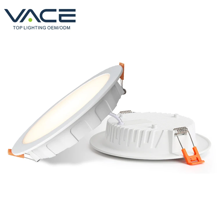VACE Hot Sale Indoor Plastic IP44 8w 10w 16w 24w Smd Ceiling Recessed Led Down light