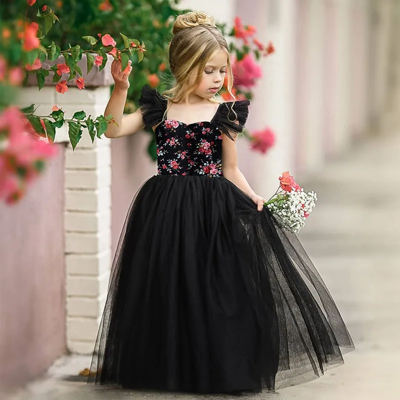 black color long frock