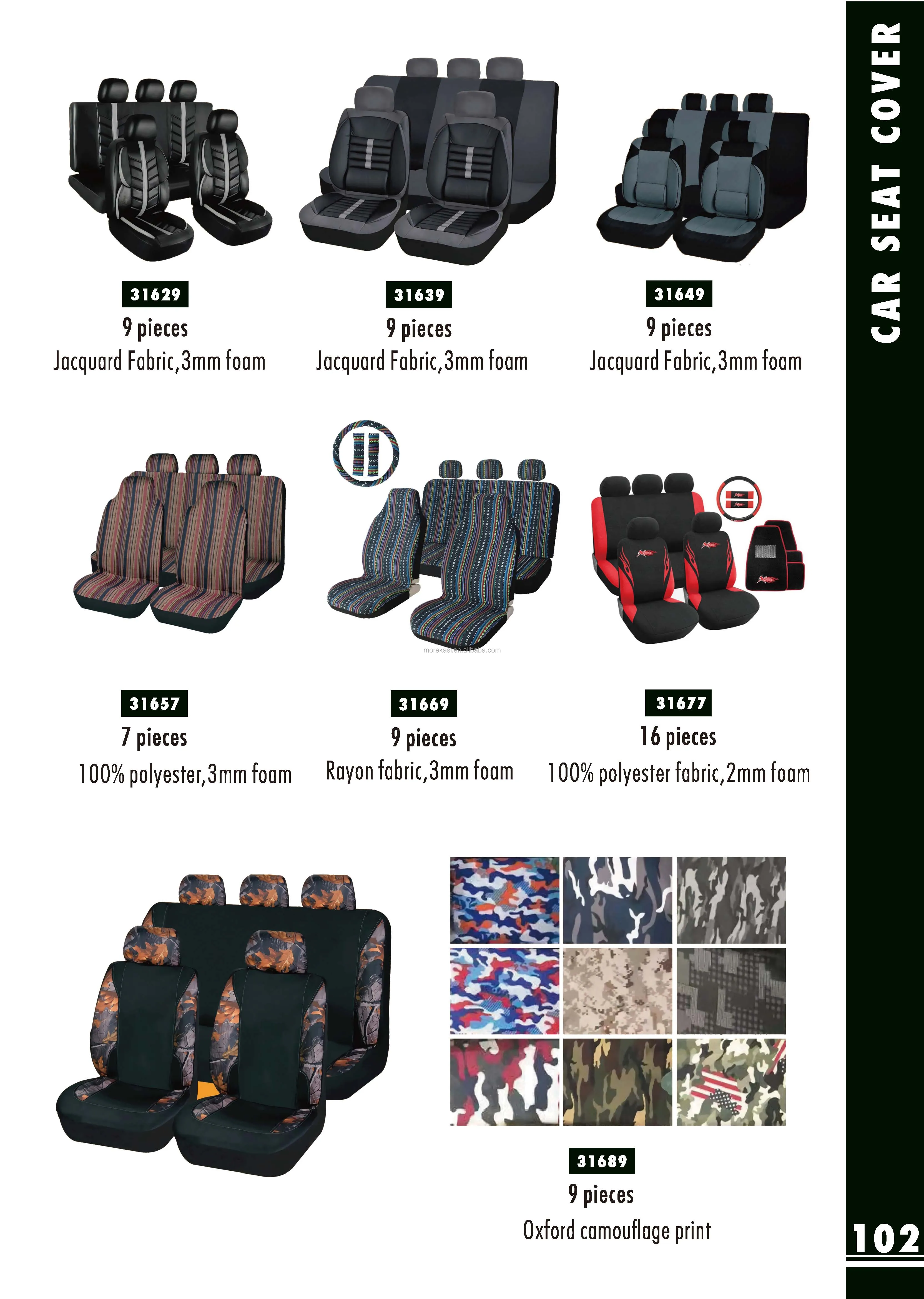 High Quality polyester leather car seat cover