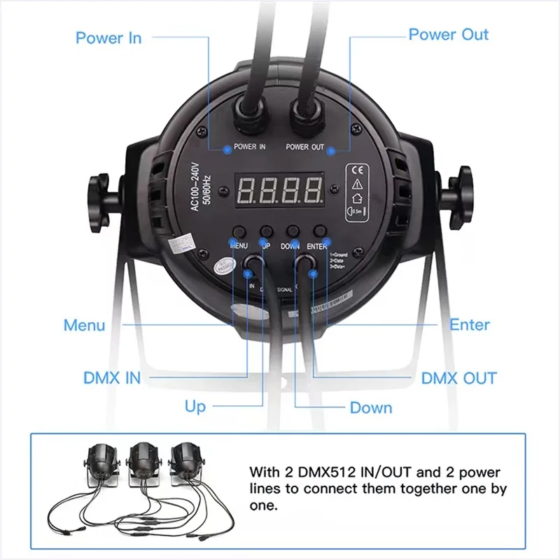 product rgbw led stage lighting full color 54 atmosphere cob surface light for ktv dance studio banquet hall bar theme park aluminum-6
