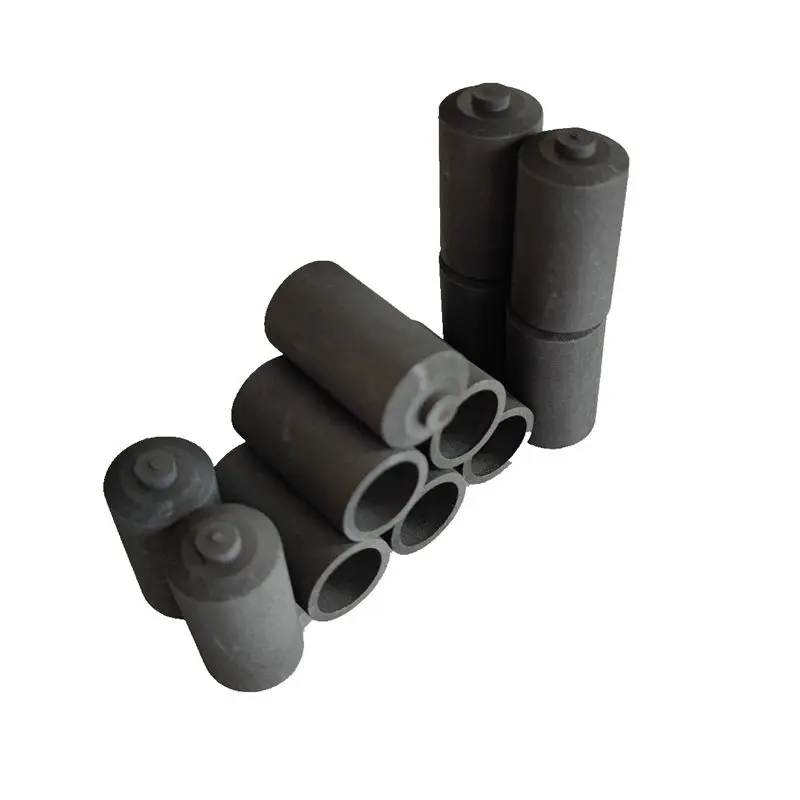 Low Specific Resistivity Leco Spectragraphite Spectral Pure Graphite Crucible For Iron Steel