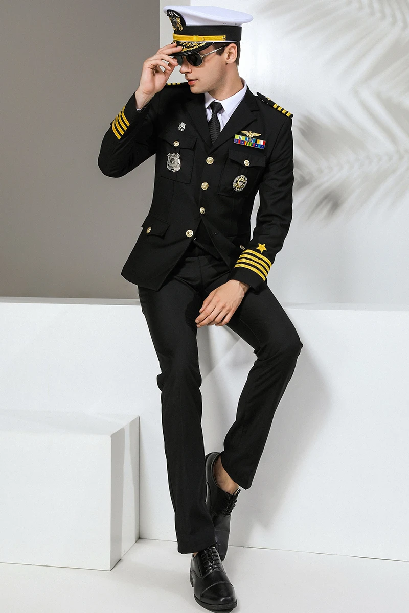 Wholesale Custom Us Navy Officers Dress White Uniform Army Uniform 