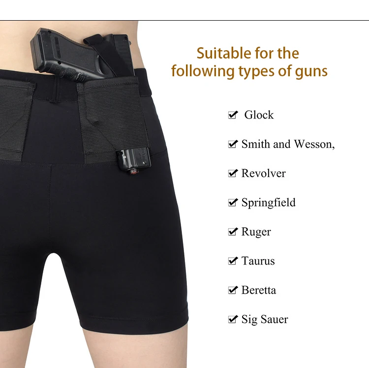 Holster Shorts Easy Concealed Carry Underwear Clothes Seamless Leggings