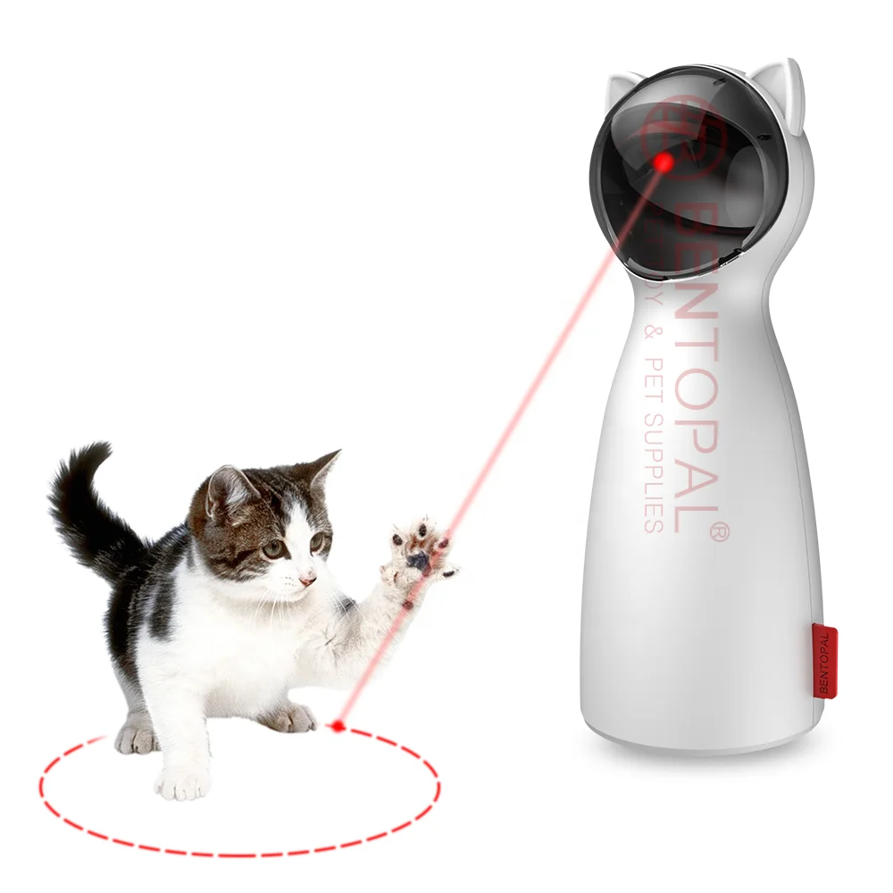 
2020 hot selling 4 AA batteries or USB power supplier laser light teaser electric cat toys 