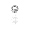 stainless steel eye nut din 582 type unc thread