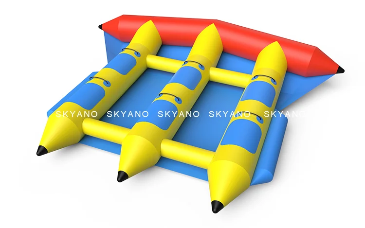 inflatable flying fish banana boat for water game sports