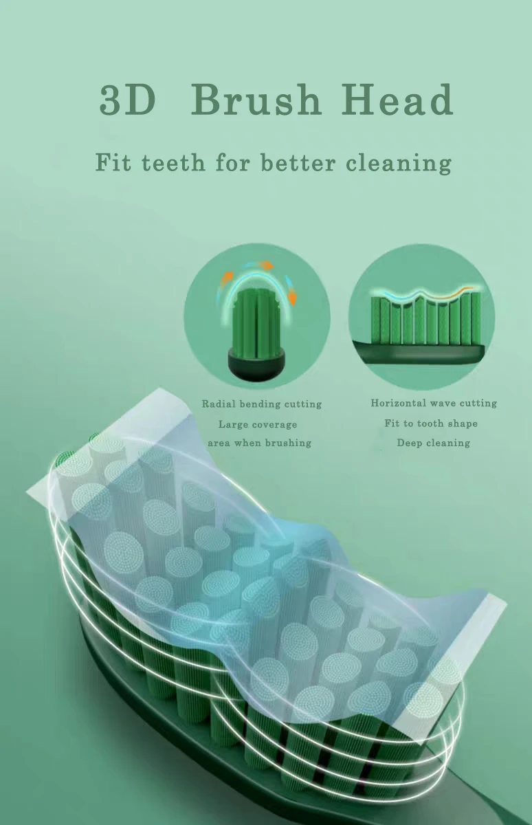 Factory Oem Odm Rechargeable Automatic Travel Black Adult Brosse a Dent Electrique Sonic Ultrasonic Electric Toothbrush