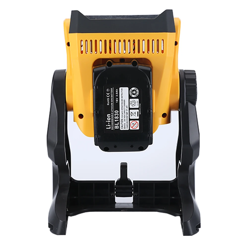 J013 18W Led Round Flood Light Rechargeable LED Work Lamp Compatible with Dewalts Li ion Battery Construction Emergency  Light