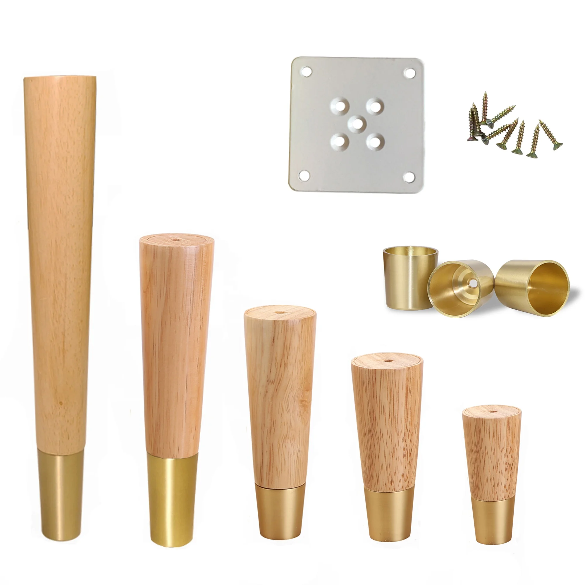 Wood Furniture Accessories Legs Sofa Leg Unfinished Wood