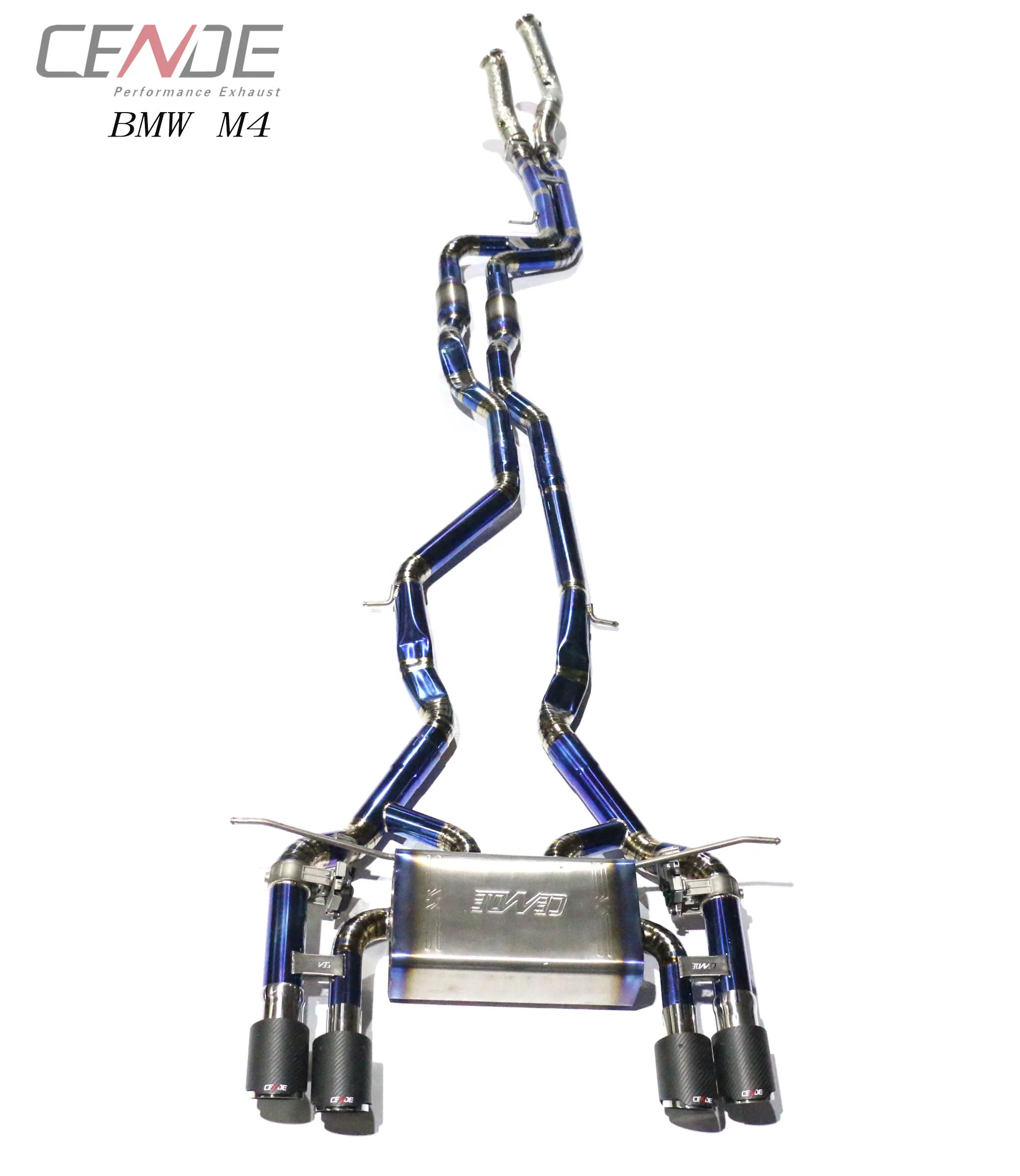 Performance Titanium Flexible Car Pipe Muffler For Bmw E90 M4 F82