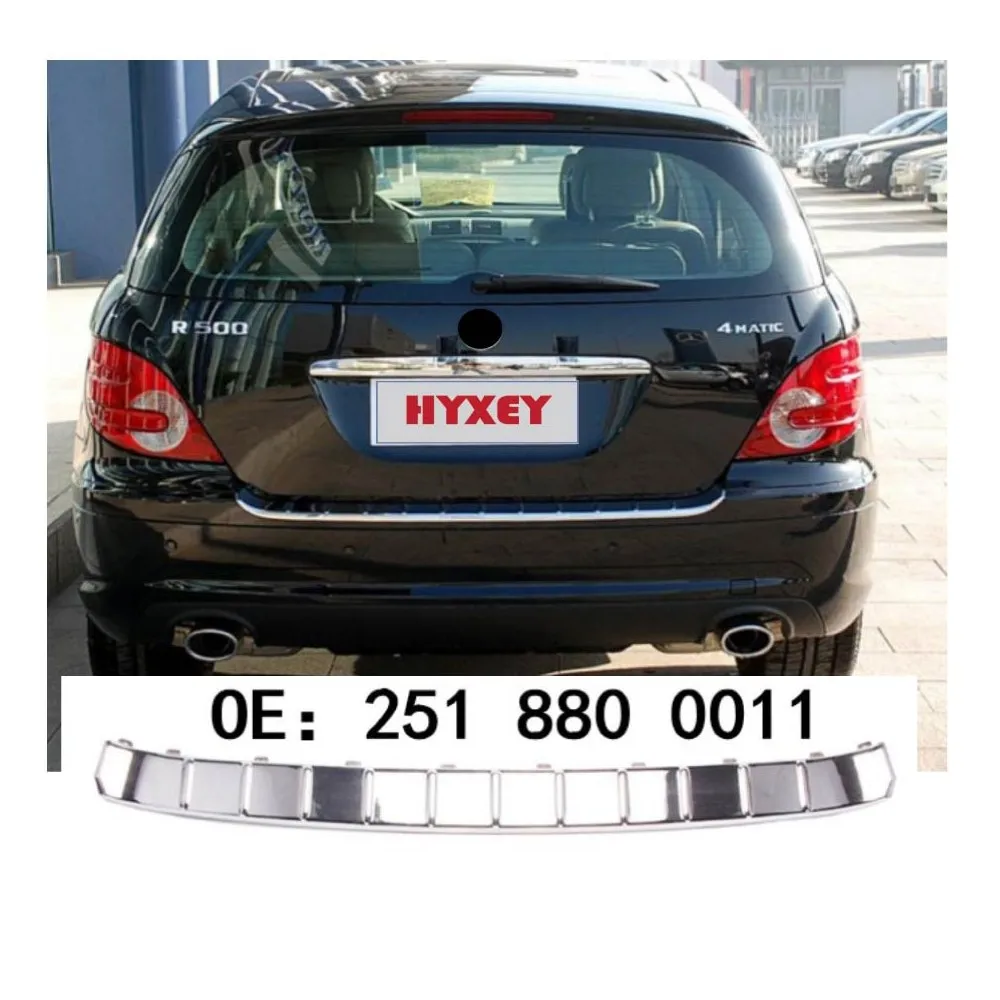 Tira Cromada ABS Para Parachoques Trasero Mercedes Clase E W211 (2007-2009) - Accesorio Decorativo Y Protector