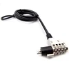 hot sale security steel wire coated laptop cable computer lock with master keys