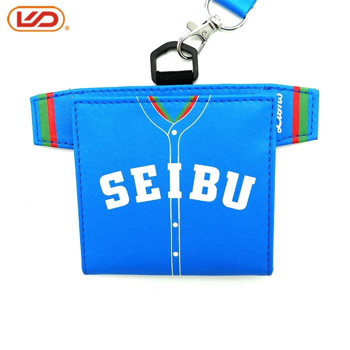 Fancy identity id badge card holder belt lanyard with release buckle