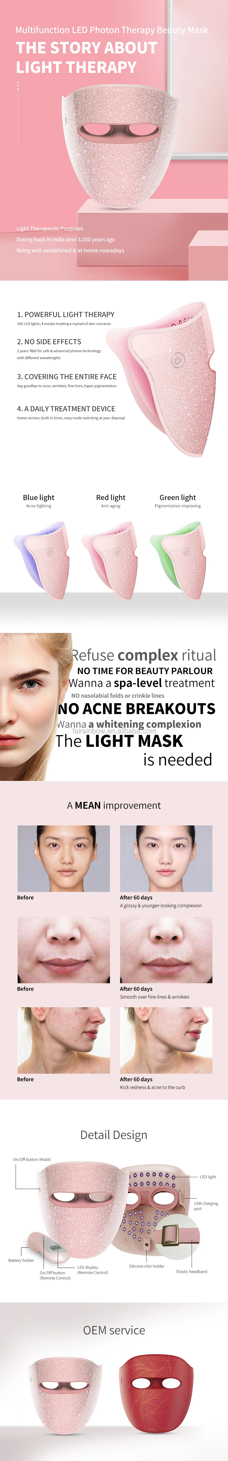 Manufacturers Selling Facial Skin Care 3 Color Lights Beauty Face Led Light  Therapy - Buy Acne Led Light Therapy,3 Color Led Light Therapy,New Led  Light Therapy Product on Alibaba.com