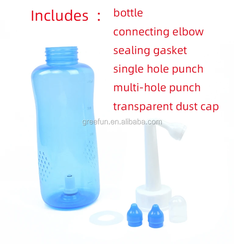Plastic Neti Pot Nasal Wash Cleaner Reusable Sinus Rinse Nose Care For