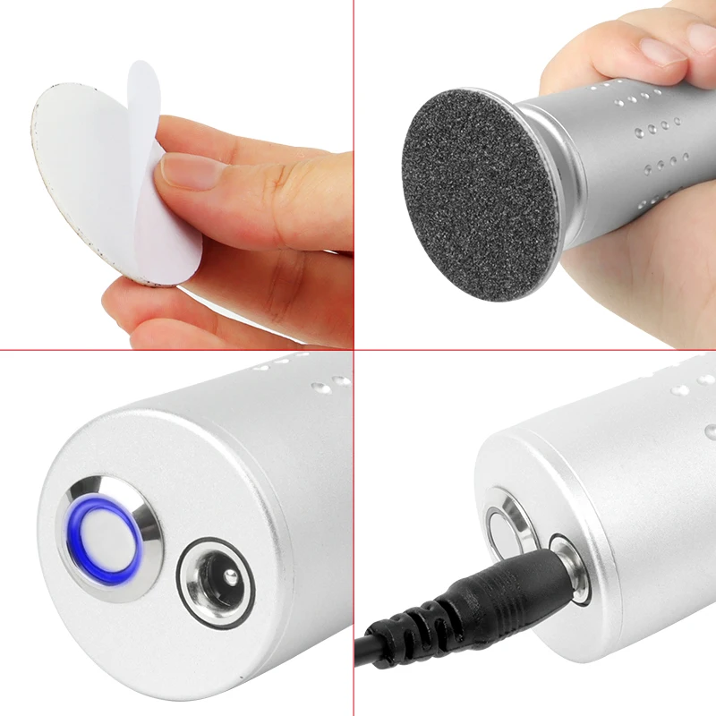 Jimdoa Rechargeable Portable Foot File Calluses Remover 430rpm Cordless