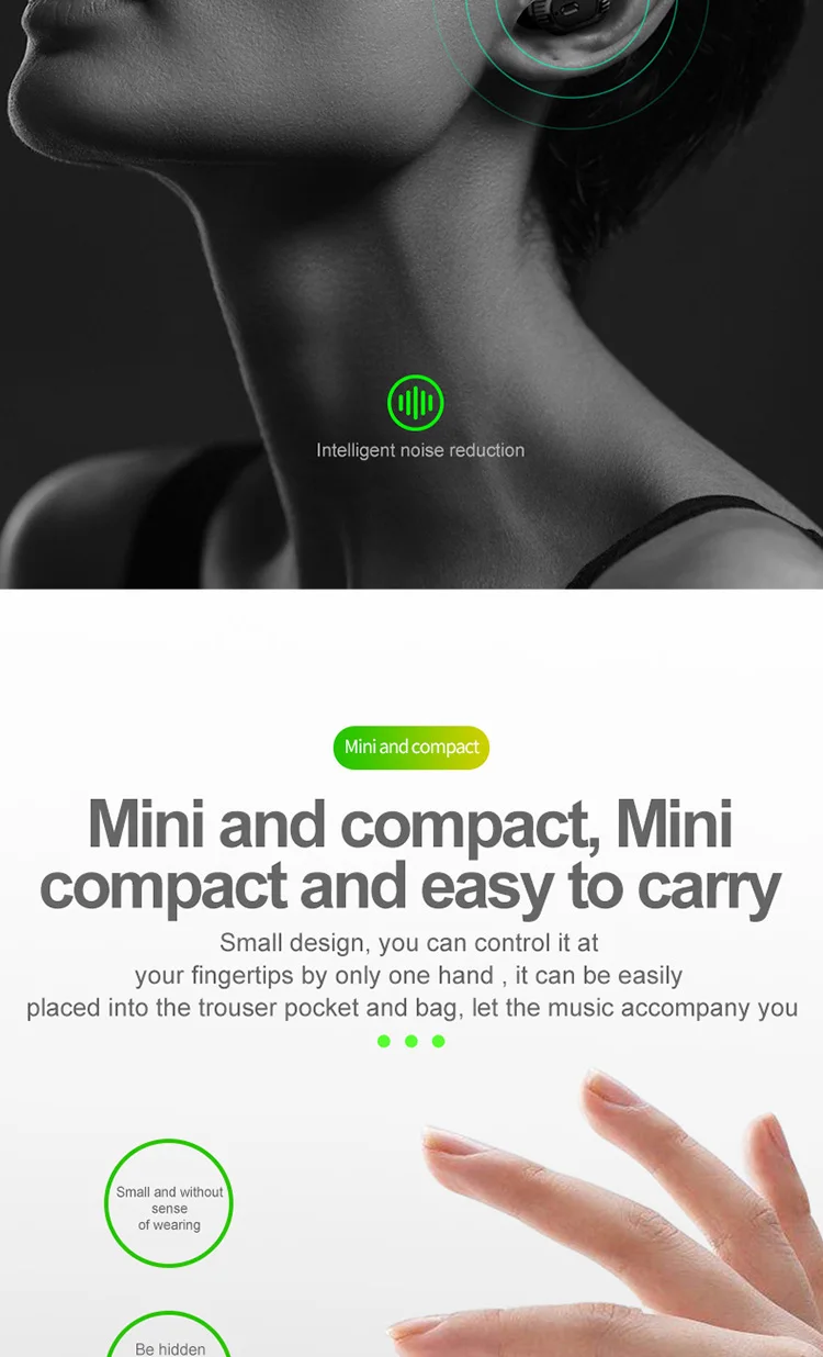 The new TWS bluetooth earphone shows a large capacity XG20 mini waterproof wireless sports headset - ANKUX.COM