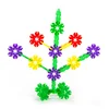 Brain Building 3D Puzzle Set Plastic Snowflake Toys Small Building Blocks Snowflake Toy