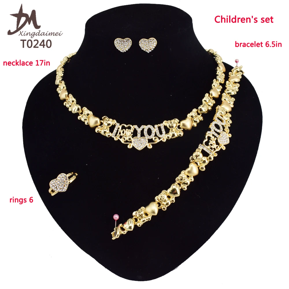 

I love you children's et,6 Sets, 18k gold