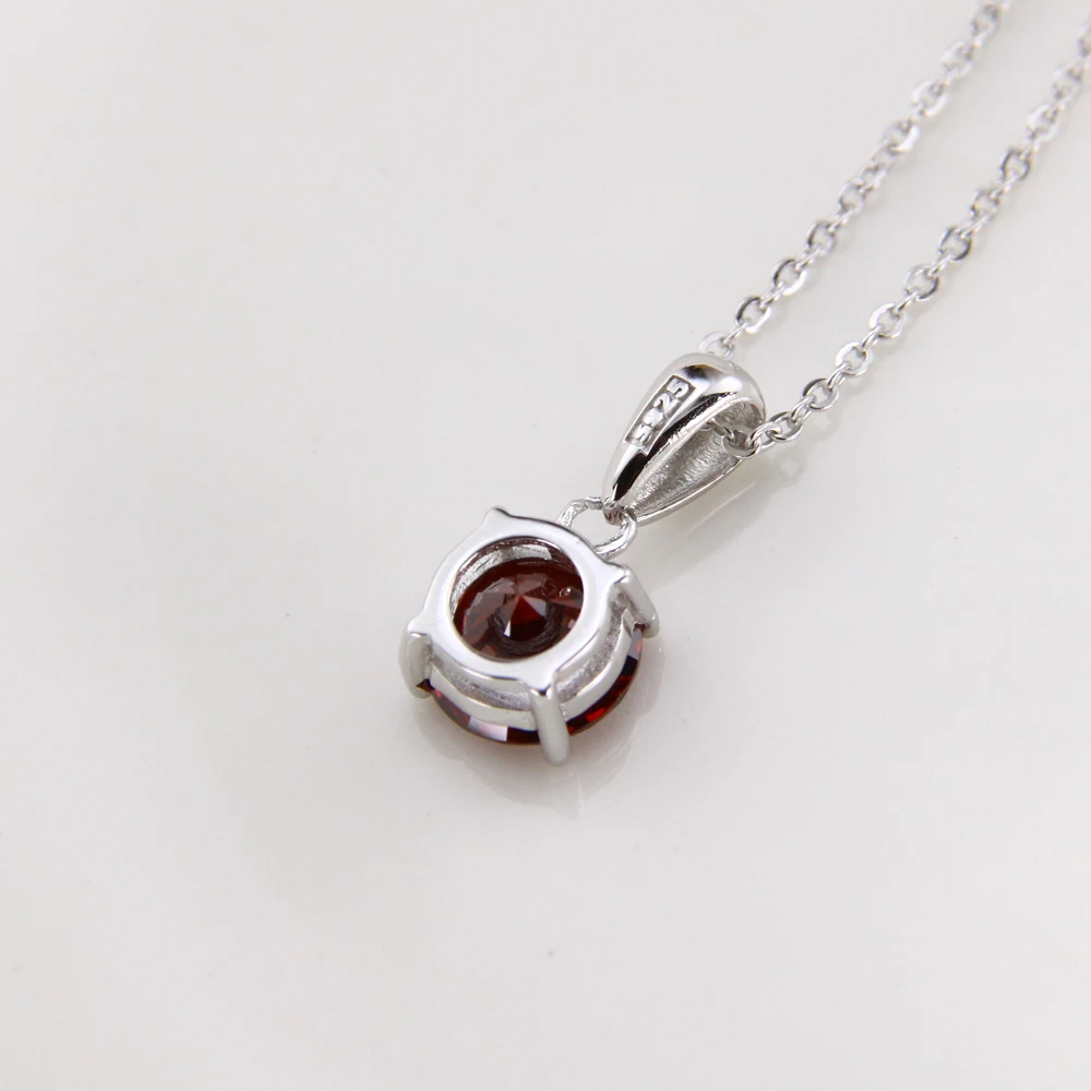 Jewelry Vendors 925 Sterling Silver Cz Crystal Pendant Birthstone Charms Necklace Buy