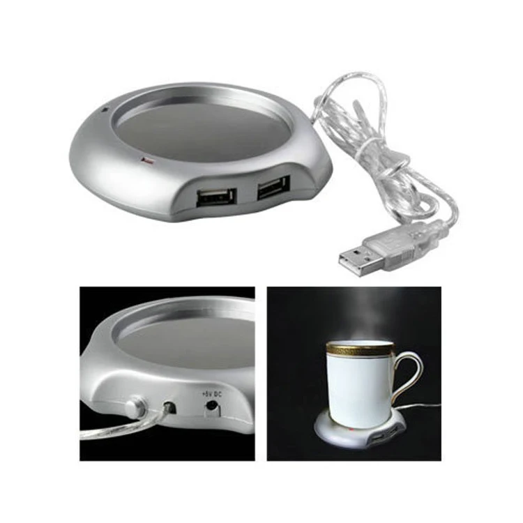 Cnc Vertical Machining Center Custom Oem Metal+ Plastic Vacuum Forming USB Coffee Bottle Vacuum Thermos Cup Mug Warmer Heater 